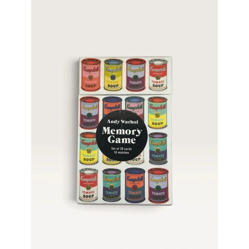 Galison Andy Warhol Campbell's Soup Cans Memory Matching Card Game Set Complete
